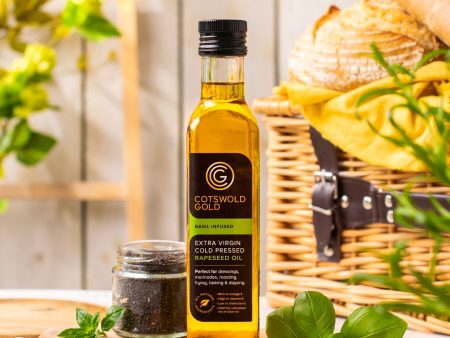 Basil Rapeseed Oil - 250ml by Cotswold Gold For Cheap