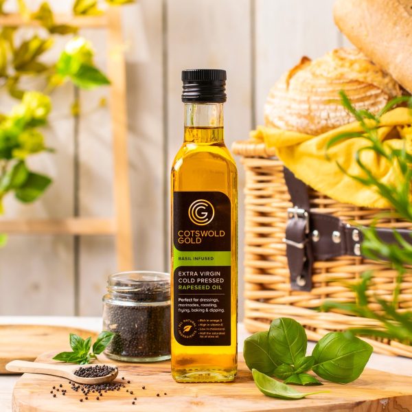 Basil Rapeseed Oil - 250ml by Cotswold Gold For Cheap