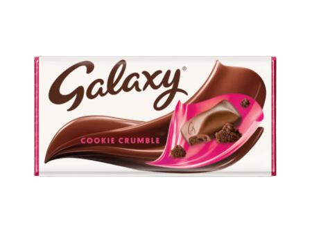 Galaxy Cookie Crumble & Milk Chocolate Block Bar Online Hot Sale