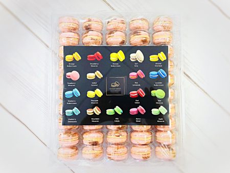 50 Pack Peanut Butter and Jelly  French Macaron Value Pack Online Sale