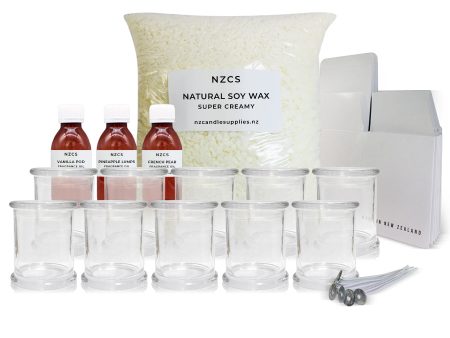 Metro Soy Candle Making Kit - 10 Jars For Discount