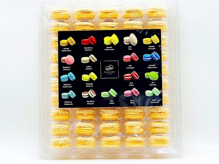 50 Pack Orange Pumpkin French Macaron Value Pack For Cheap