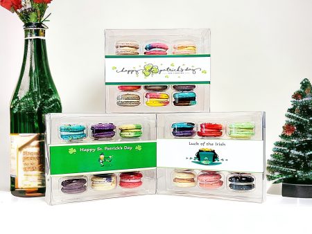 Happy St. Patrick s Day French Macarons Collection | 12 Assortment French Macarons Set Fashion