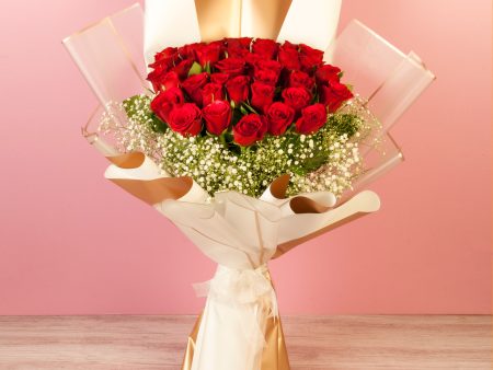 40 Red Roses Hand Tied Online now