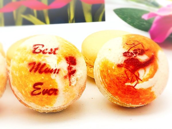 Mother s Day Macaron Set (Orange) | 12 Pack | a perfect gift for your mom Online Hot Sale