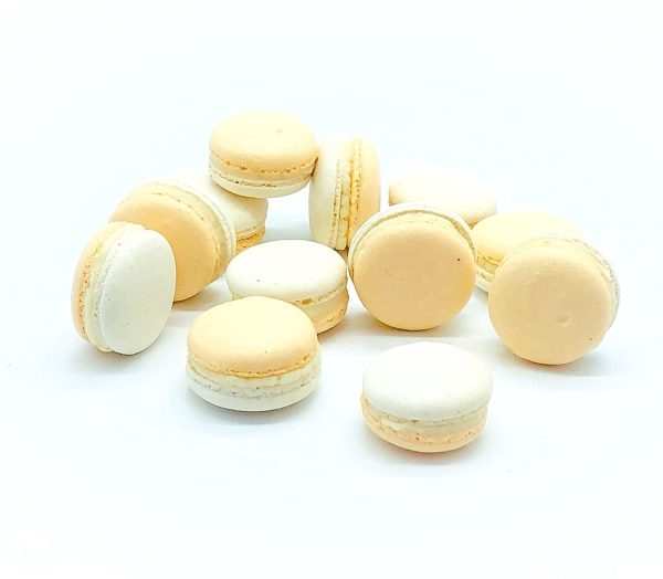 6 Pack Orange White Chocolate Ganache Macarons Supply