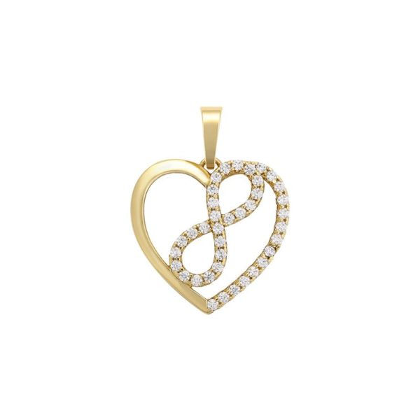 Precious Love Heart Pendant With Necklace For Discount