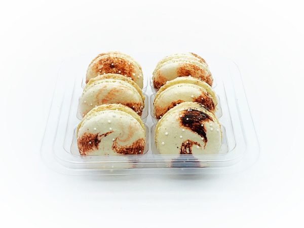 6 Pack  milk tea macarons | ideal for celebratory events. on Sale