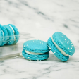 6 Pack White English Toffee French Macarons Hot on Sale