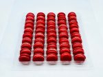 50 Pack Straw-Cherry  French Macaron Value Pack Fashion