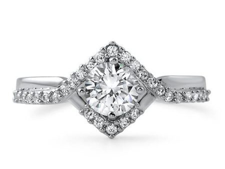 1.33 CTW Geometric Modern Engagement Ring Hot on Sale