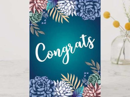 Congrats Floral A6 Card For Discount