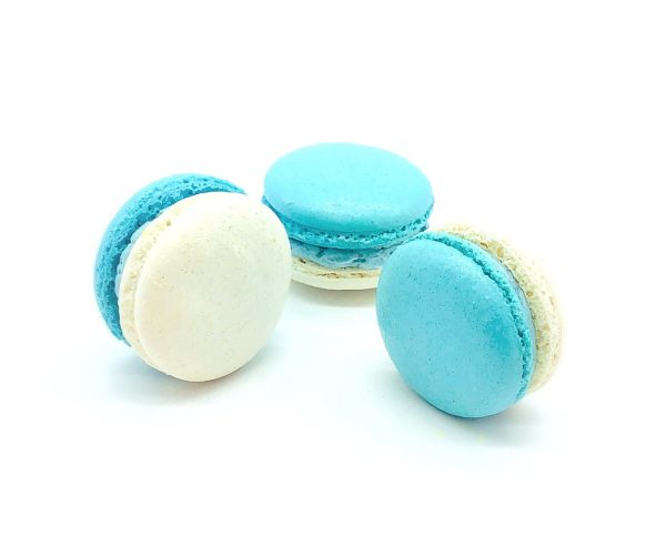 6 Pack Blueberry White Chocolate Ganache Macarons For Cheap