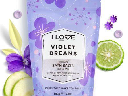 Violet Dreams Bath Salts, 500g For Cheap