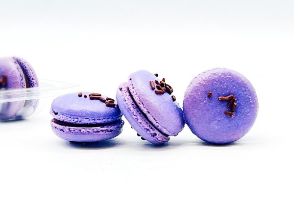 6 Pack Chocolate Beet French Macarons For Sale