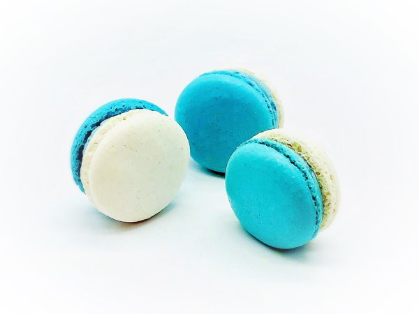 6 Pack Blueberry White Chocolate Ganache Macarons For Cheap