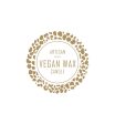 21. Artisan Vegan Wax Candle Label 4.2cm Dia - Transparent with Gold Shiny Foil Online Sale