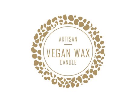 21. Artisan Vegan Wax Candle Label 4.2cm Dia - Transparent with Gold Shiny Foil Online Sale