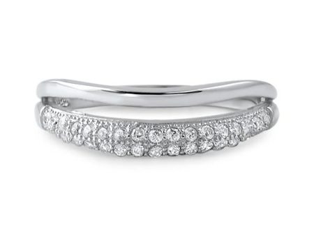 0.35 CTW Sterling Silver Layered Fashion Ring Hot on Sale