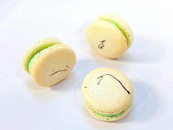 50 Pack Saffron Pistachio  French Macaron Value Pack Online Sale