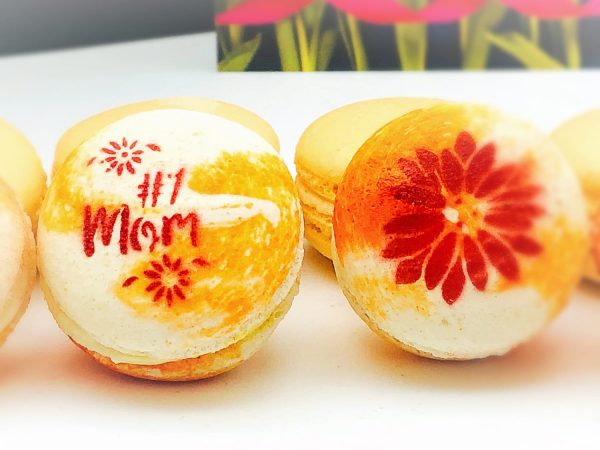 Mother s Day Macaron Set (Orange) | 12 Pack | a perfect gift for your mom Online Hot Sale