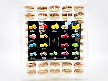 50 Pack Latte  French Macaron Value Pack Online