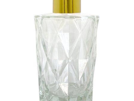 200ml Diamond Cut Diffuser Bottle - Gold Collar Fashion