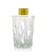 200ml Diamond Cut Diffuser Bottle - Gold Collar Fashion