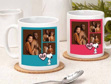 Couples Photo Upload Mug - Set Of 2 For Cheap