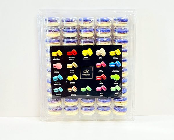 50 Pack Taro White Chocolate Ganache Macarons Value Pack Online Hot Sale