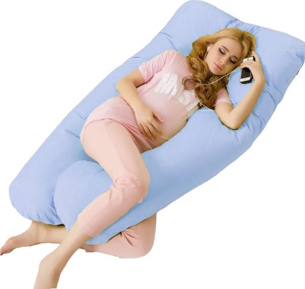 Big U Type Pregnancy Pillows Body Pillow for Pregnant Women Best For Side Sleepers Removable Big Pregnancy Pillow For Neck For Sale