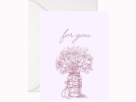 For You Flower Bunch Greeting Card Discount