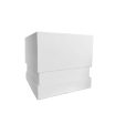 White Matte Finish Adjustable Gift Box - Small - Vintage Online now