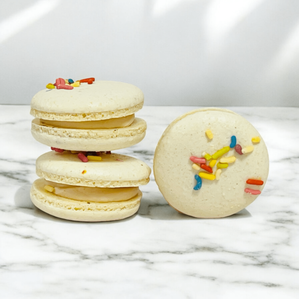 All Natural Birthday Vegan Macarons | Available in 4 & 12 Pack Discount