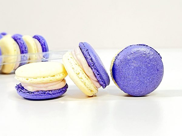 50 Pack Taro White Chocolate Ganache Macarons Value Pack Online Hot Sale