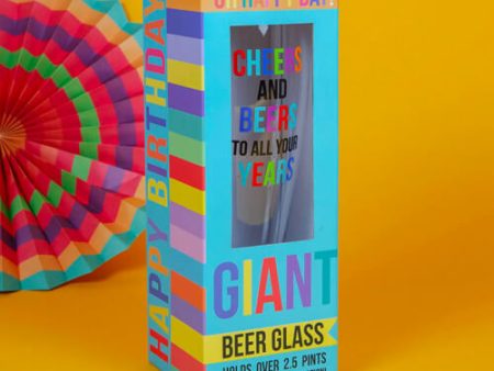 Oh Happy Day! Giant Beer Glass - Cheers Online