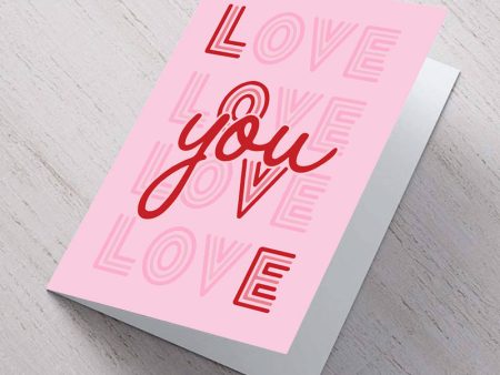 Love You A6 card on Sale