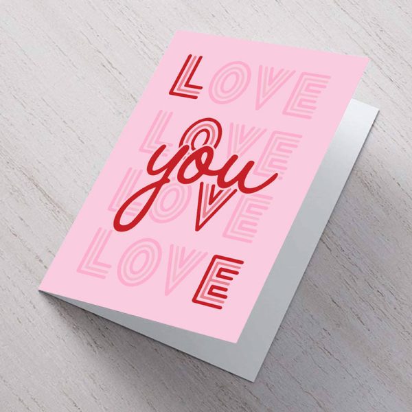 Love You A6 card on Sale