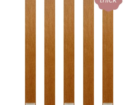 Super Thick 12mm x 15cm Wooden Wicks with Metal Base For Discount