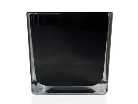 Seconds - Black Square Glass Candle Jar 250ml Online