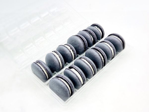 Black Sesame Seeds Vegan Macarons on Sale