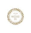 26. Artisan Massage Oil Label 4.2cm Dia - Transparent with Gold Shiny Foil Online now