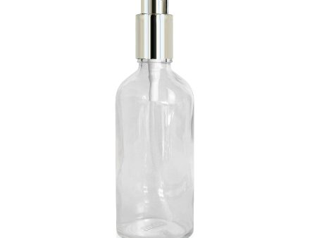 100ml Glass Bottle with Sprayer and Silver Lid For Cheap