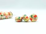 50 Pack Cranberry Pistachio Macaron Value Pack Fashion