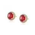 Regina Crystal Pierced Earrings Hot on Sale