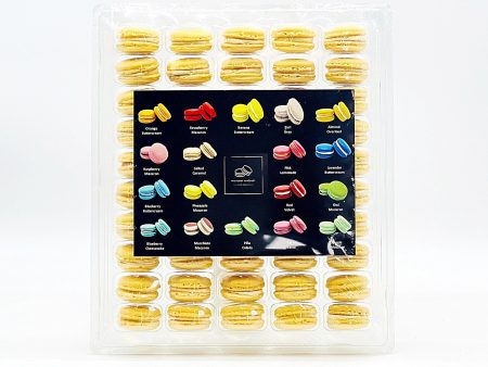 50 Pack Banana Peanut French Macaron Value Pack on Sale