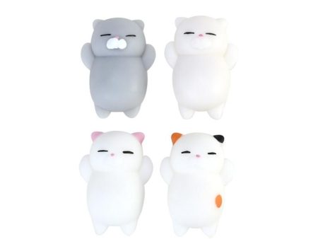 4Pcs Cartoon Kitty Slow Rising Buns Stress Relief Anti-depression Toy For Cheap