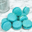 6 Pack White English Toffee French Macarons Hot on Sale