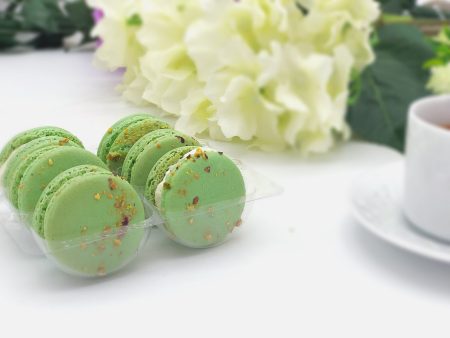 6 Pack  pistachio French macarons Fashion