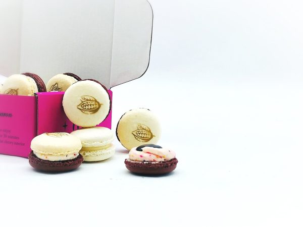 6 Pack Chocolate Sundae French Macarons Cheap